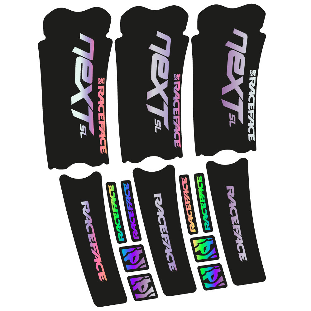 Stickers RaceFace Next SL compatibles Autocollants pédalier