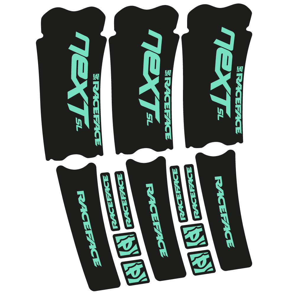 Stickers RaceFace Next SL compatibles Autocollants pédalier