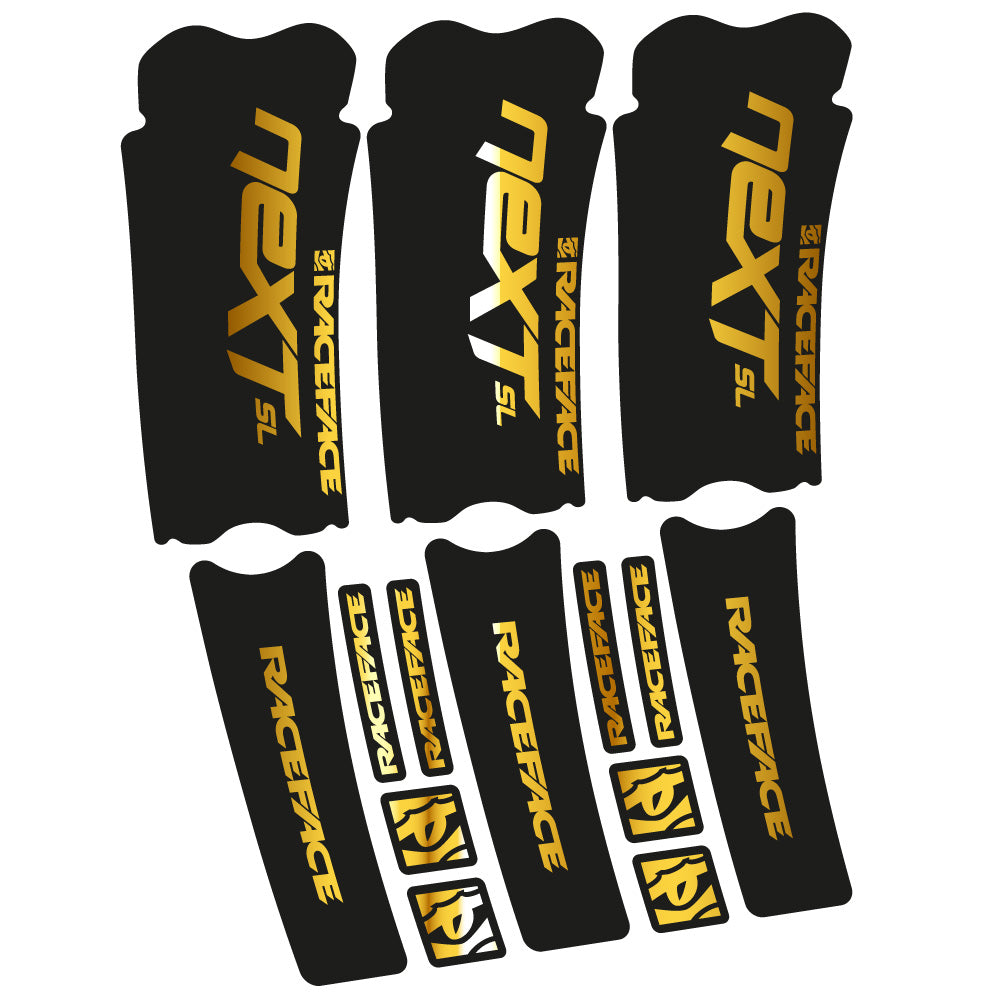 Stickers RaceFace Next SL compatibles Autocollants pédalier