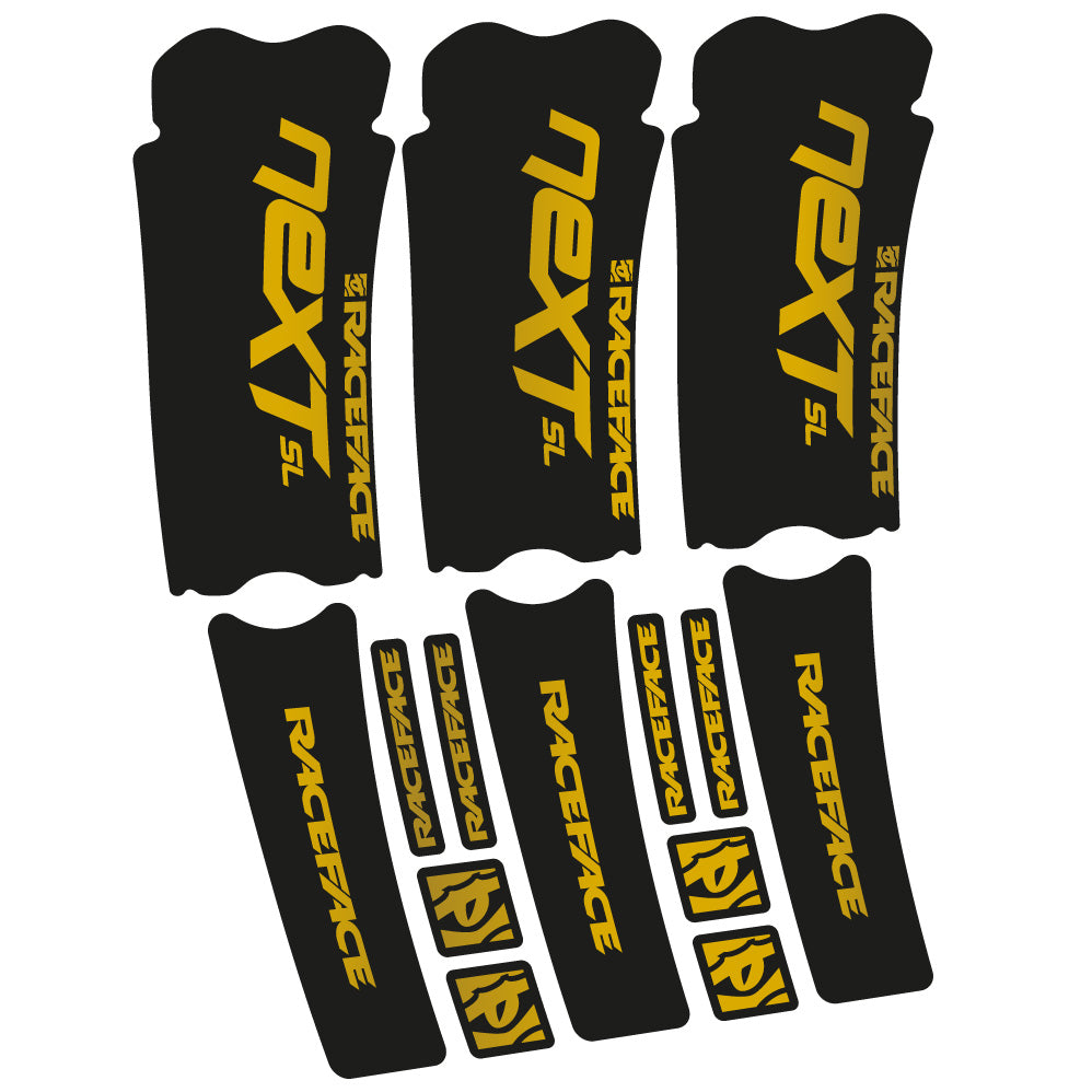 Stickers RaceFace Next SL compatibles Autocollants pédalier