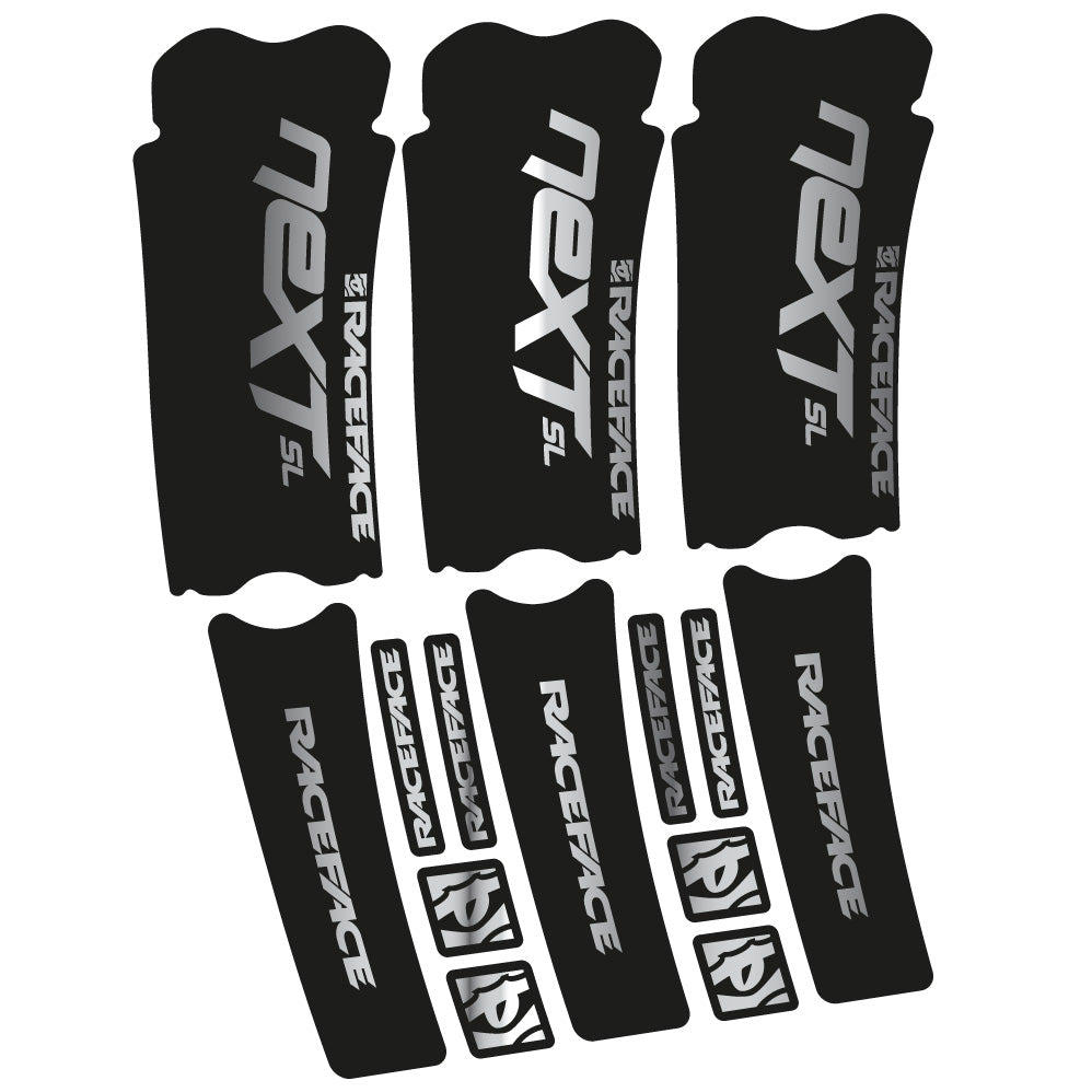 Stickers RaceFace Next SL compatibles Autocollants pédalier