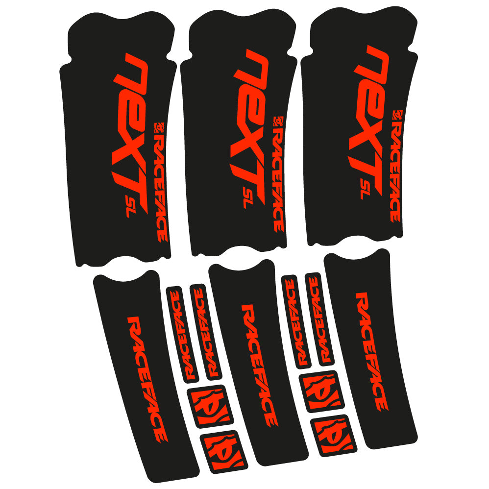 Stickers RaceFace Next SL compatibles Autocollants pédalier