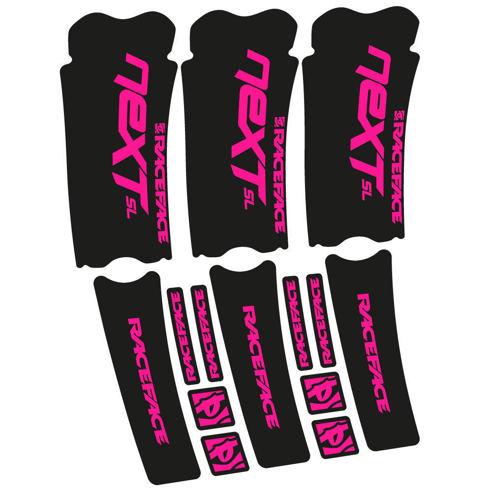 Stickers RaceFace Next SL compatibles Autocollants pédalier