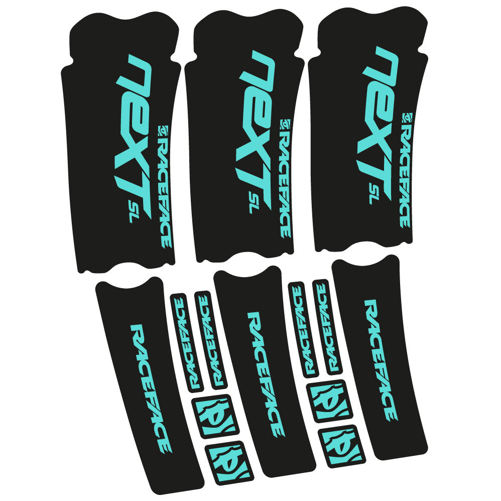 Stickers RaceFace Next SL compatibles Autocollants pédalier