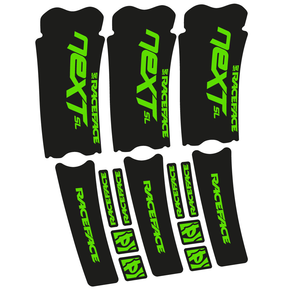 Stickers RaceFace Next SL compatibles Autocollants pédalier