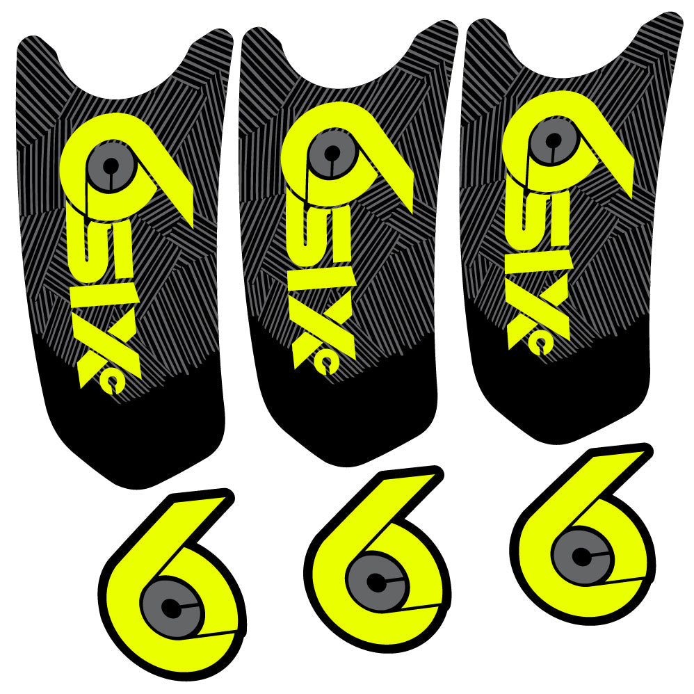 Stickers RaceFace SixC Cinch compatibles Autocollants pédalier
