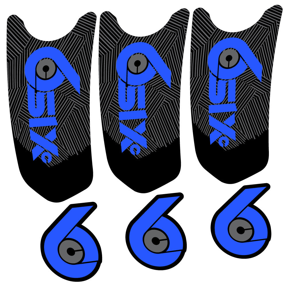 Stickers RaceFace SixC Cinch compatibles Autocollants pédalier