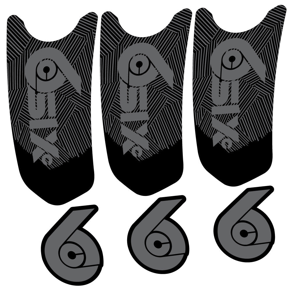 Stickers RaceFace SixC Cinch compatibles Autocollants pédalier