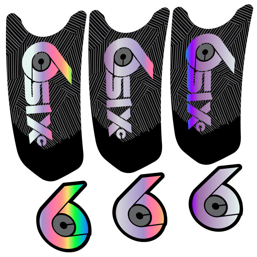 Stickers RaceFace SixC Cinch compatibles Autocollants pédalier