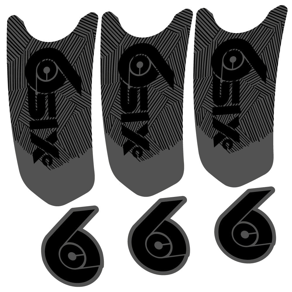 Stickers RaceFace SixC Cinch compatibles Autocollants pédalier