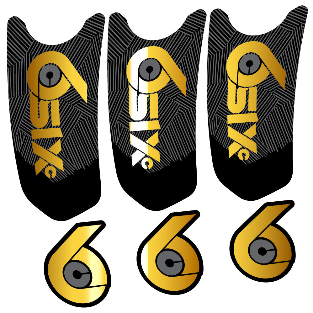 Stickers RaceFace SixC Cinch compatibles Autocollants pédalier