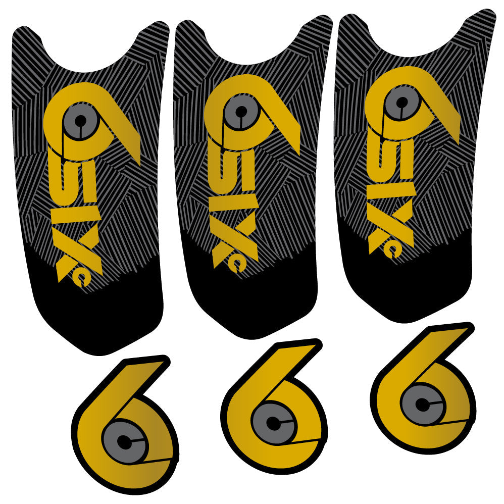 Stickers RaceFace SixC Cinch compatibles Autocollants pédalier