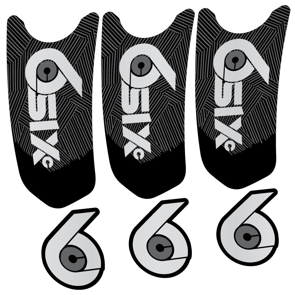 Stickers RaceFace SixC Cinch compatibles Autocollants pédalier