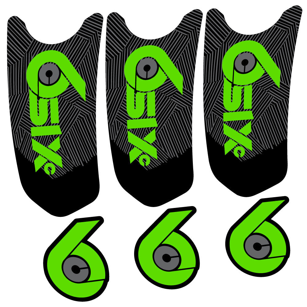 Stickers RaceFace SixC Cinch compatibles Autocollants pédalier