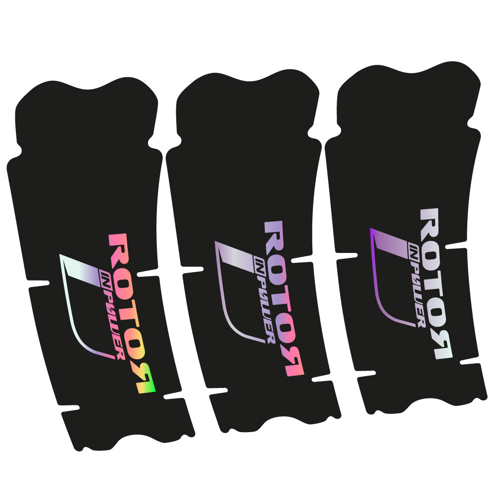 Stickers Rotor InPower compatibles - Autocollants pédalier vélo
