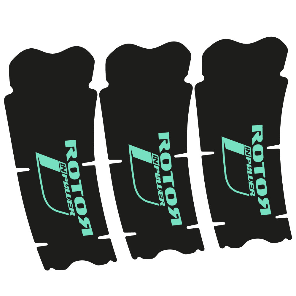 Stickers Rotor InPower compatibles Autocollants pédalier