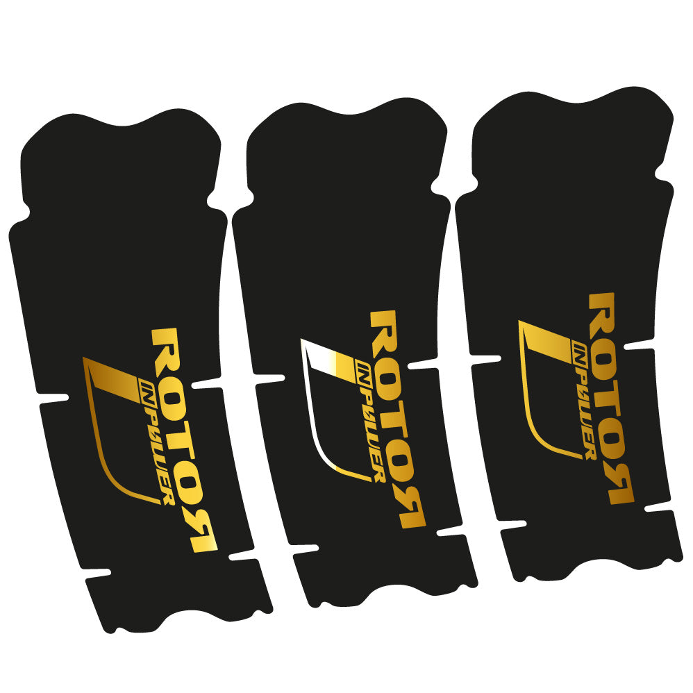 Stickers Rotor InPower compatibles - Autocollants pédalier vélo