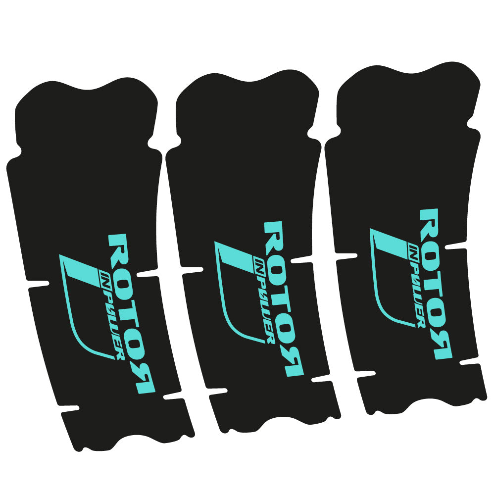 Stickers Rotor InPower compatibles - Autocollants pédalier vélo