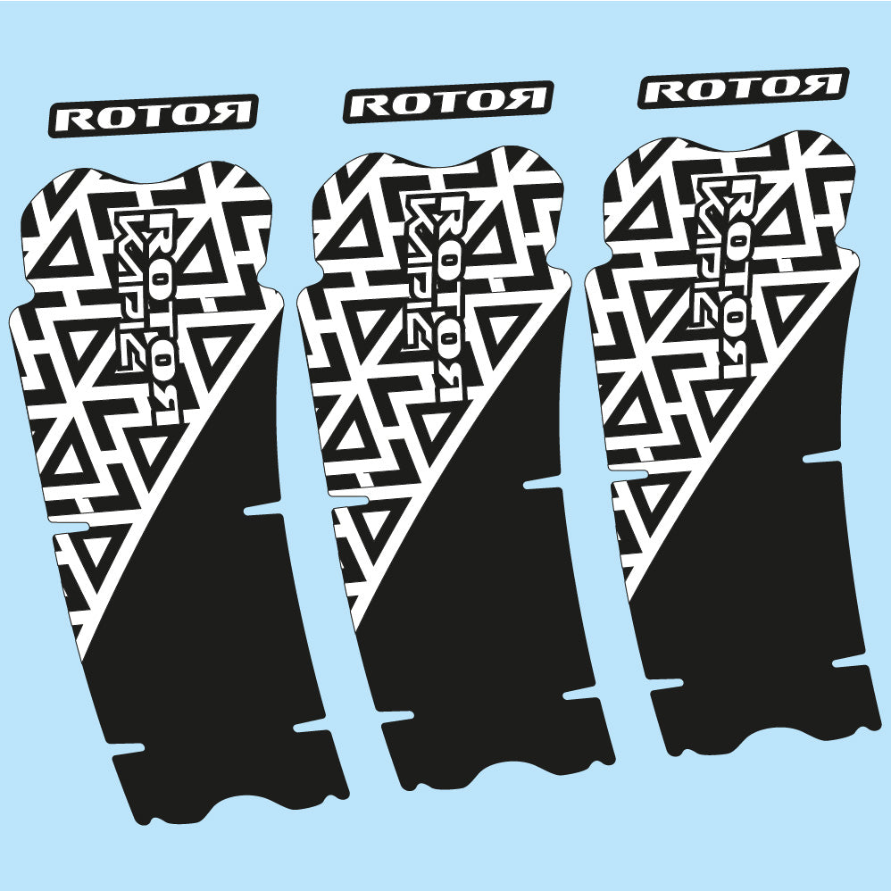 Stickers Rotor Kapic compatibles Autocollants pédalier