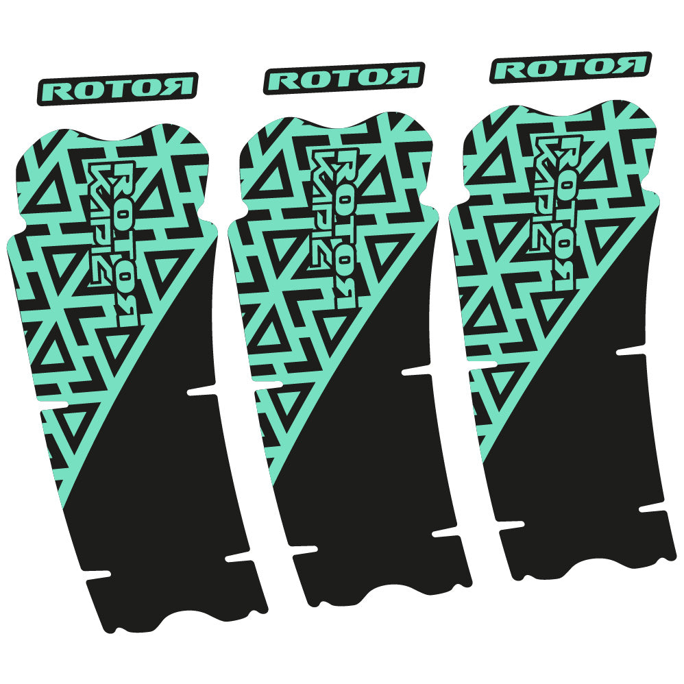 Stickers Rotor Kapic compatibles Autocollants pédalier