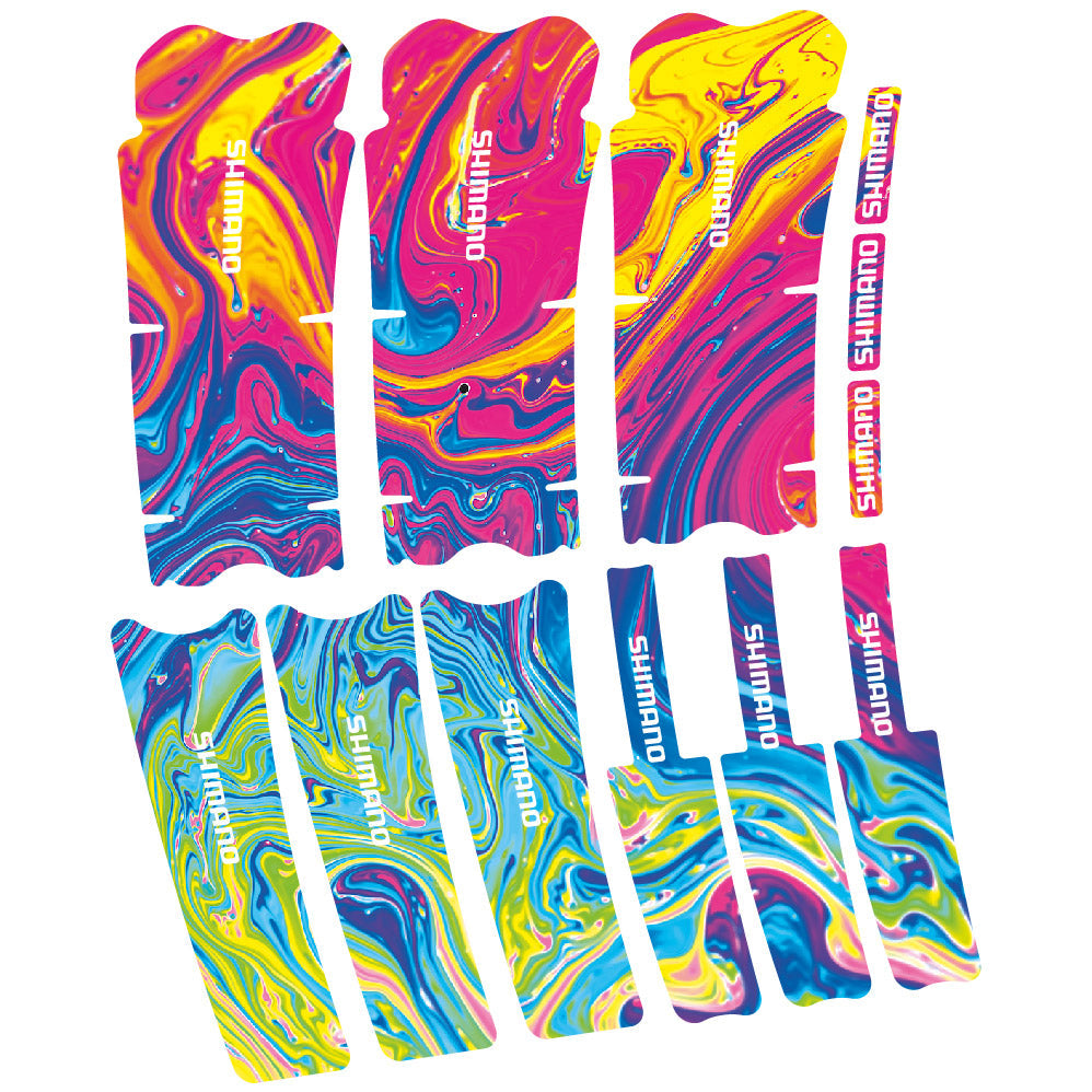 Stickers Shimano Deore FC-MT510-1 compatibles - Autocollants pédalier vélo