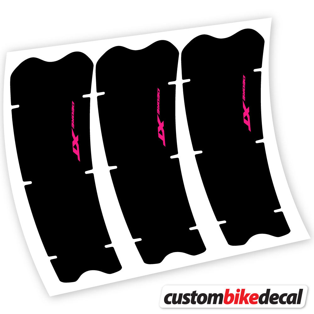 Fuchsia decal for Shimano XT M8100 crankset – bike sticker vinyl
