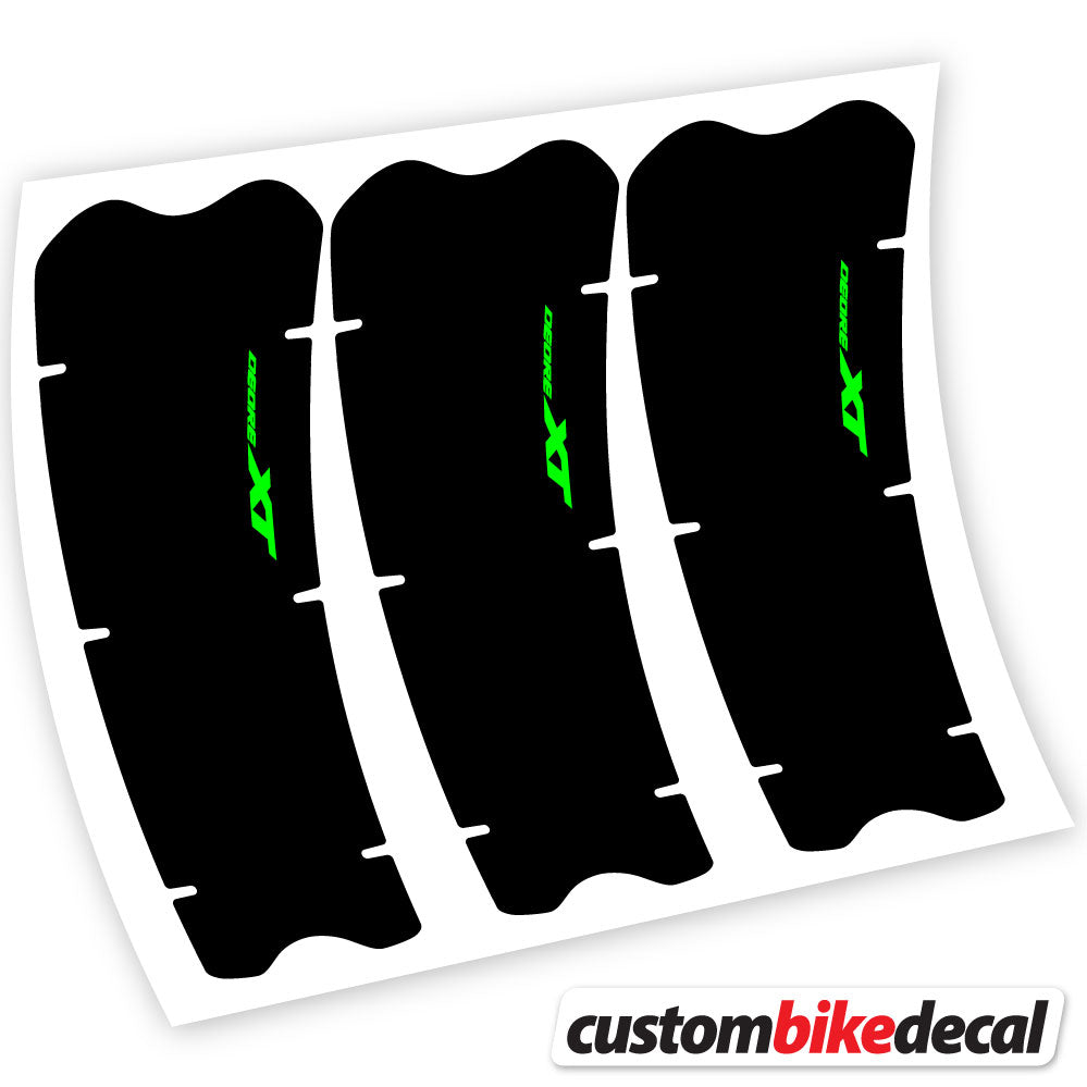 Neon Green decal for Shimano XT M8100 crankset – bike sticker vinyl