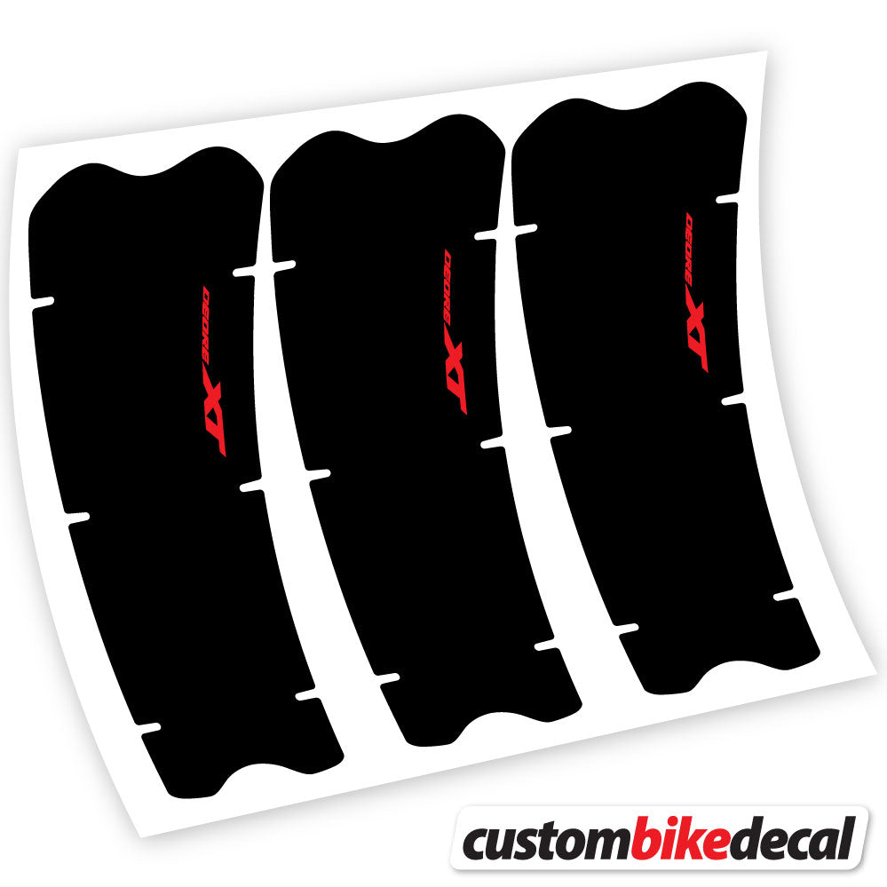 Red decal for Shimano XT M8100 crankset – bike sticker vinyl