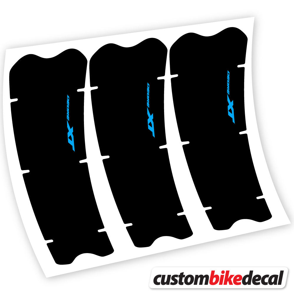 Sky Blue decal for Shimano XT M8100 crankset – bike sticker vinyl