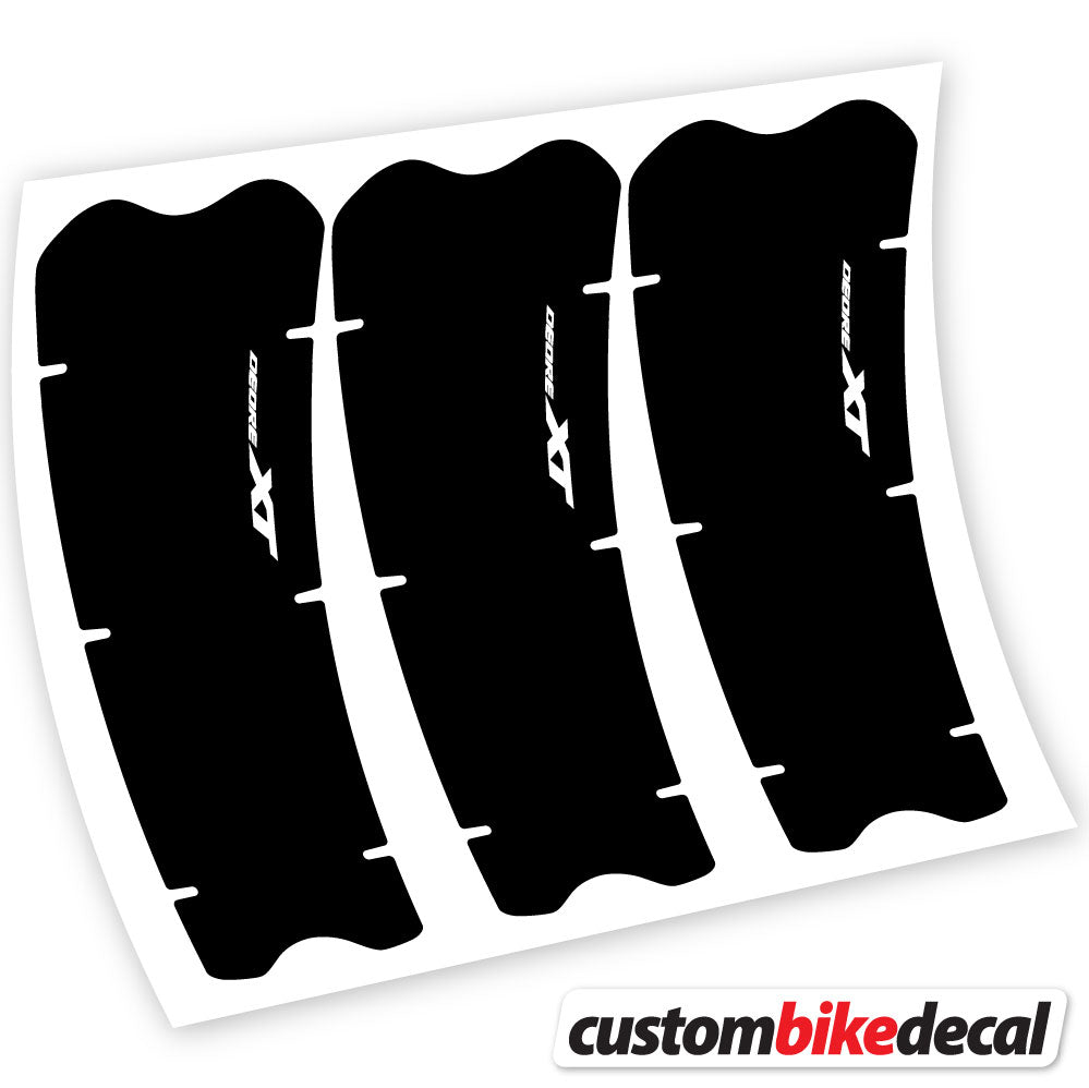 White decal for Shimano XT M8100 crankset – bike sticker vinyl