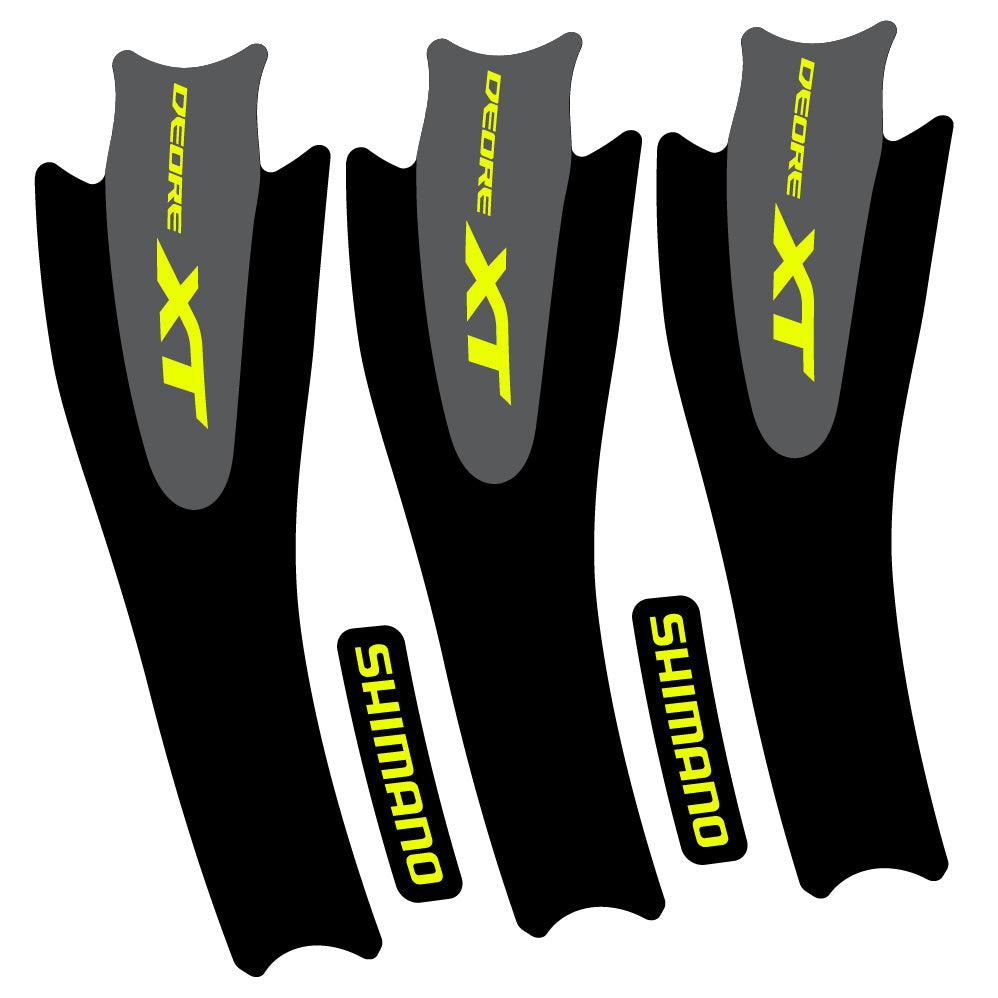 Stickers Shimano XT M8000 compatibles Autocollants pédalier