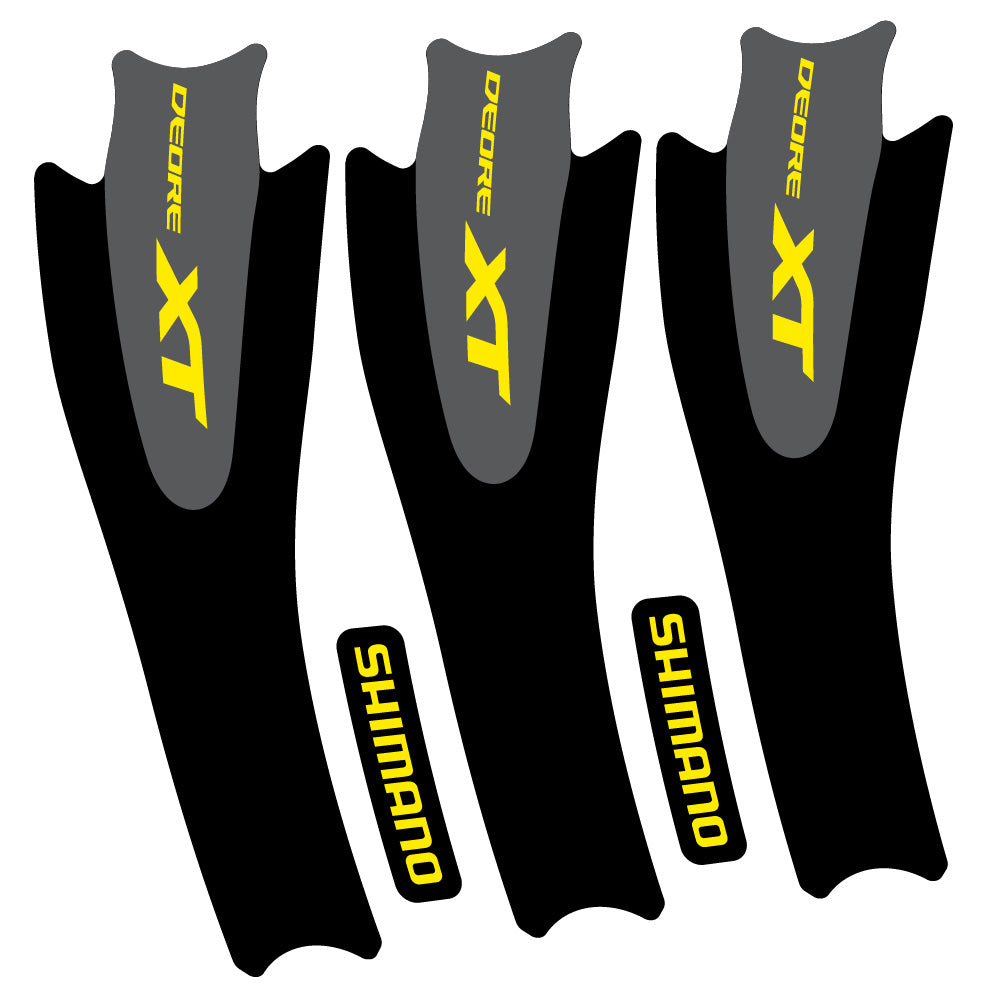 Stickers Shimano XT M8000 compatibles Autocollants pédalier