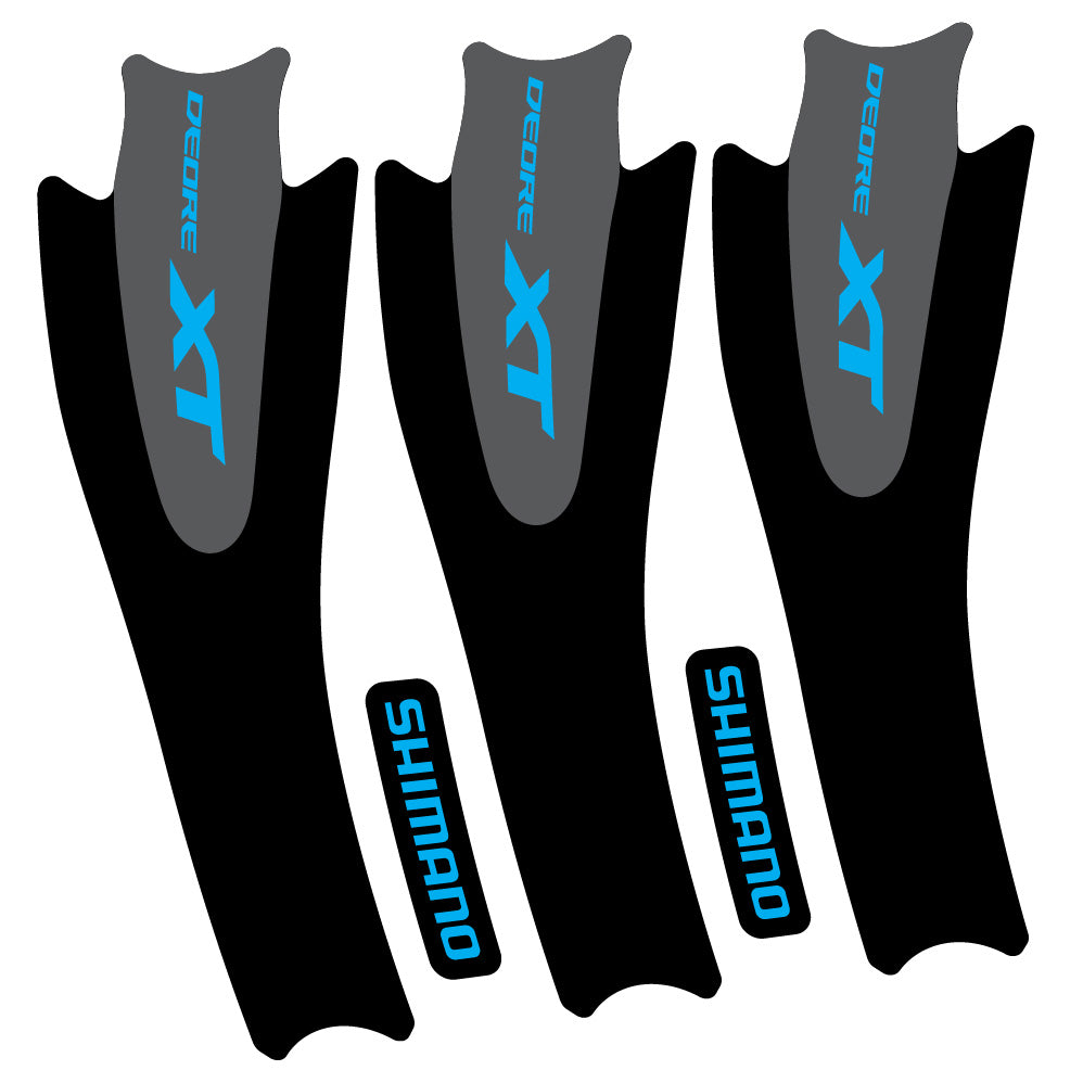 Stickers Shimano XT M8000 compatibles Autocollants pédalier