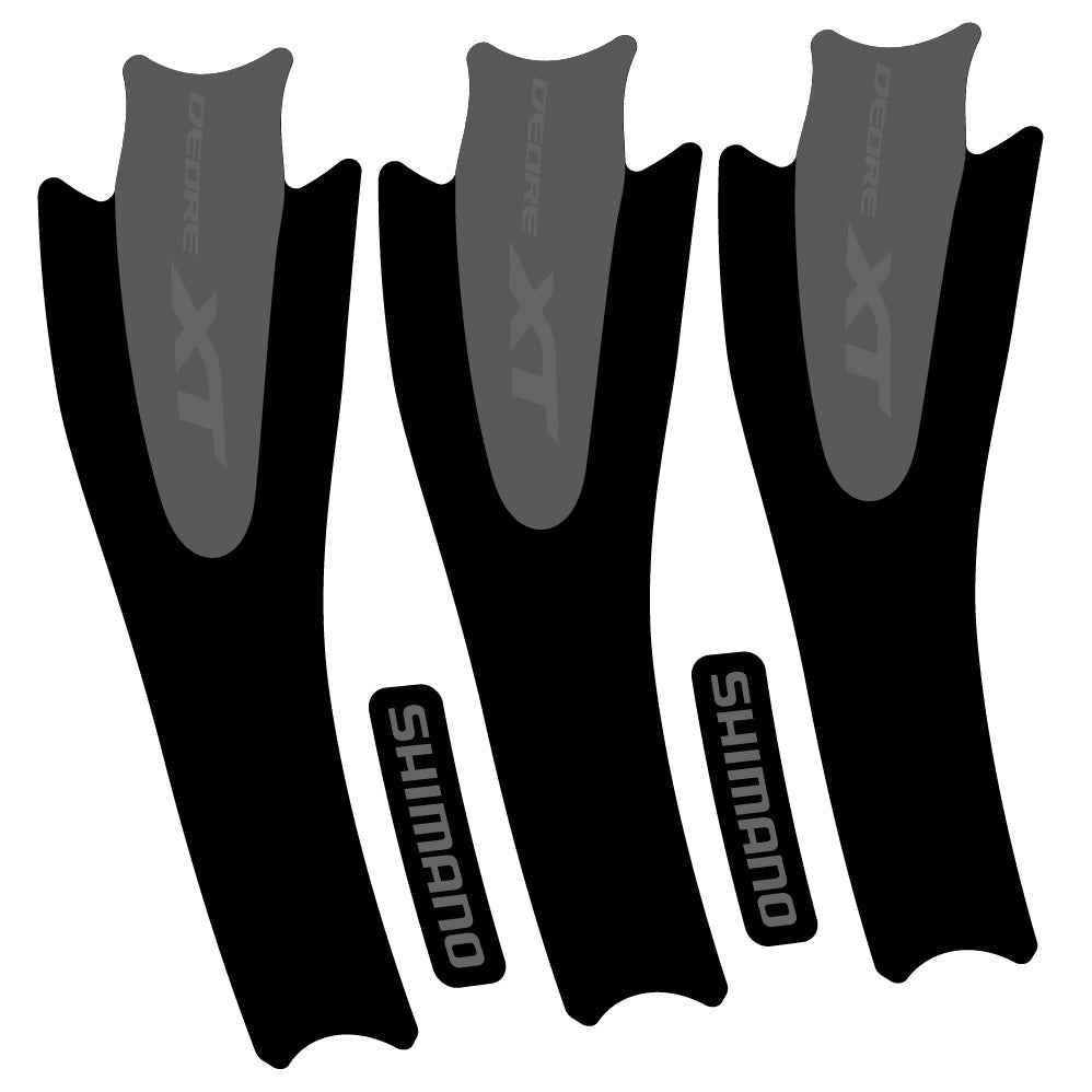 Stickers Shimano XT M8000 compatibles Autocollants pédalier
