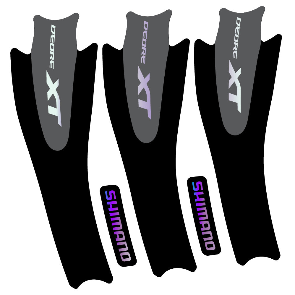 Stickers Shimano XT M8000 compatibles Autocollants pédalier