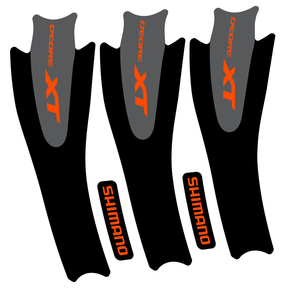 Stickers Shimano XT M8000 compatibles Autocollants pédalier