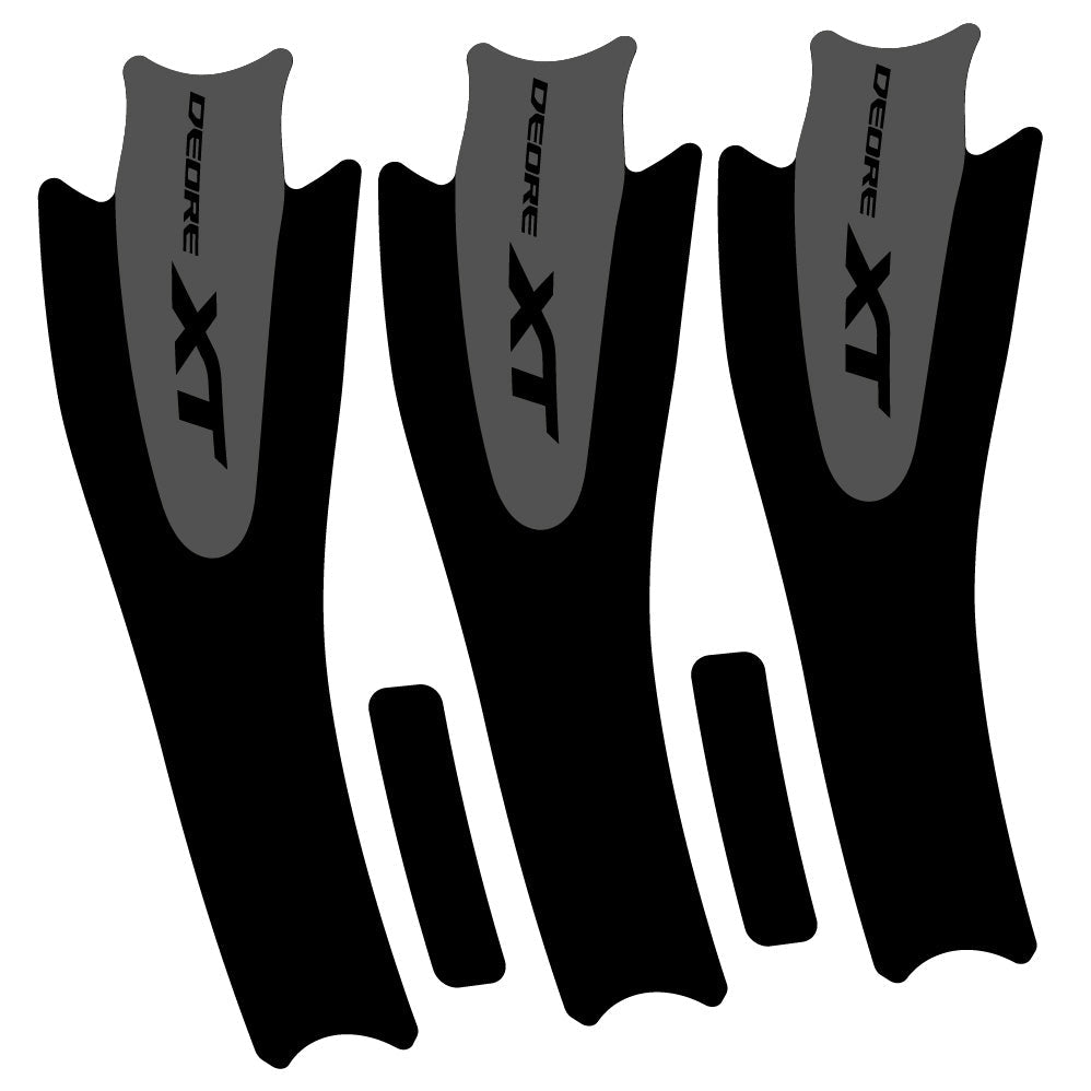 Stickers Shimano XT M8000 compatibles Autocollants pédalier
