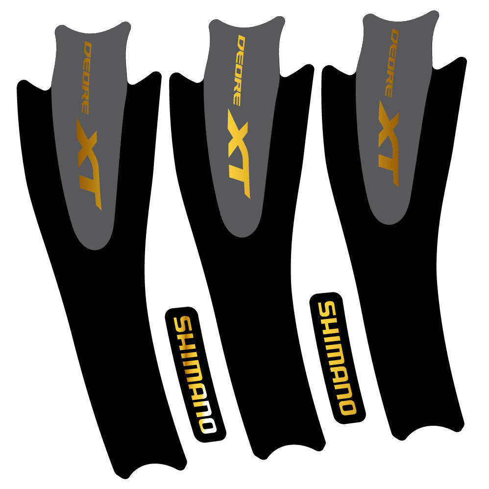 Stickers Shimano XT M8000 compatibles Autocollants pédalier