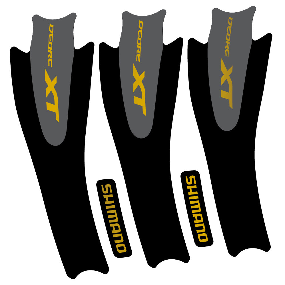Stickers Shimano XT M8000 compatibles Autocollants pédalier