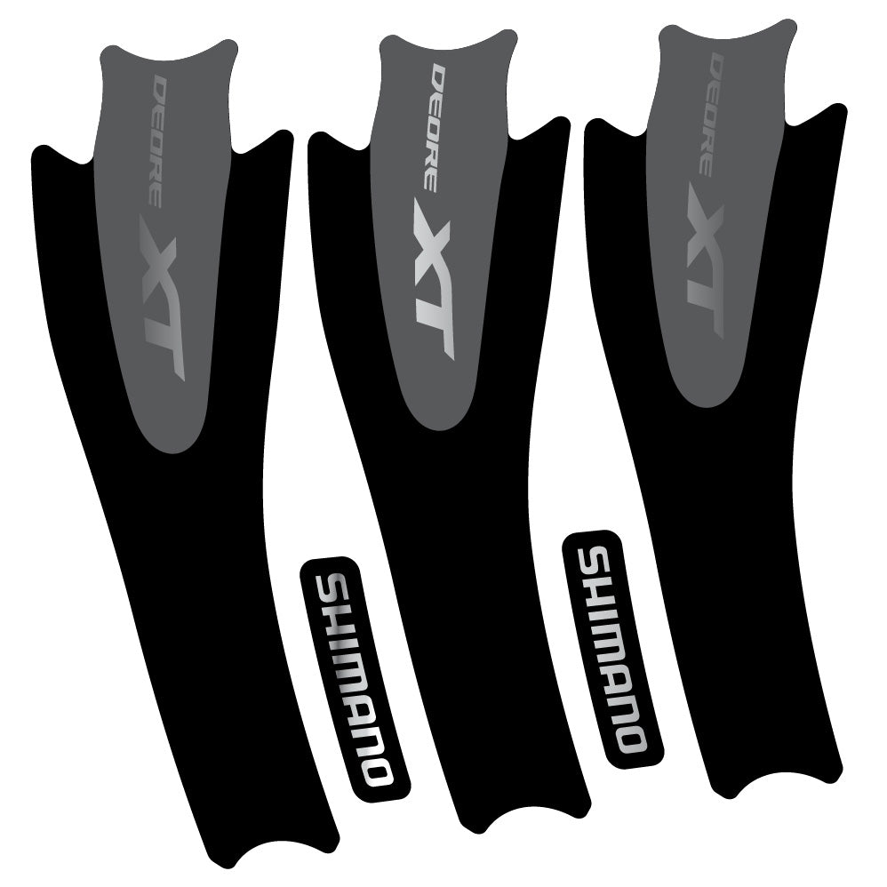 Stickers Shimano XT M8000 compatibles Autocollants pédalier