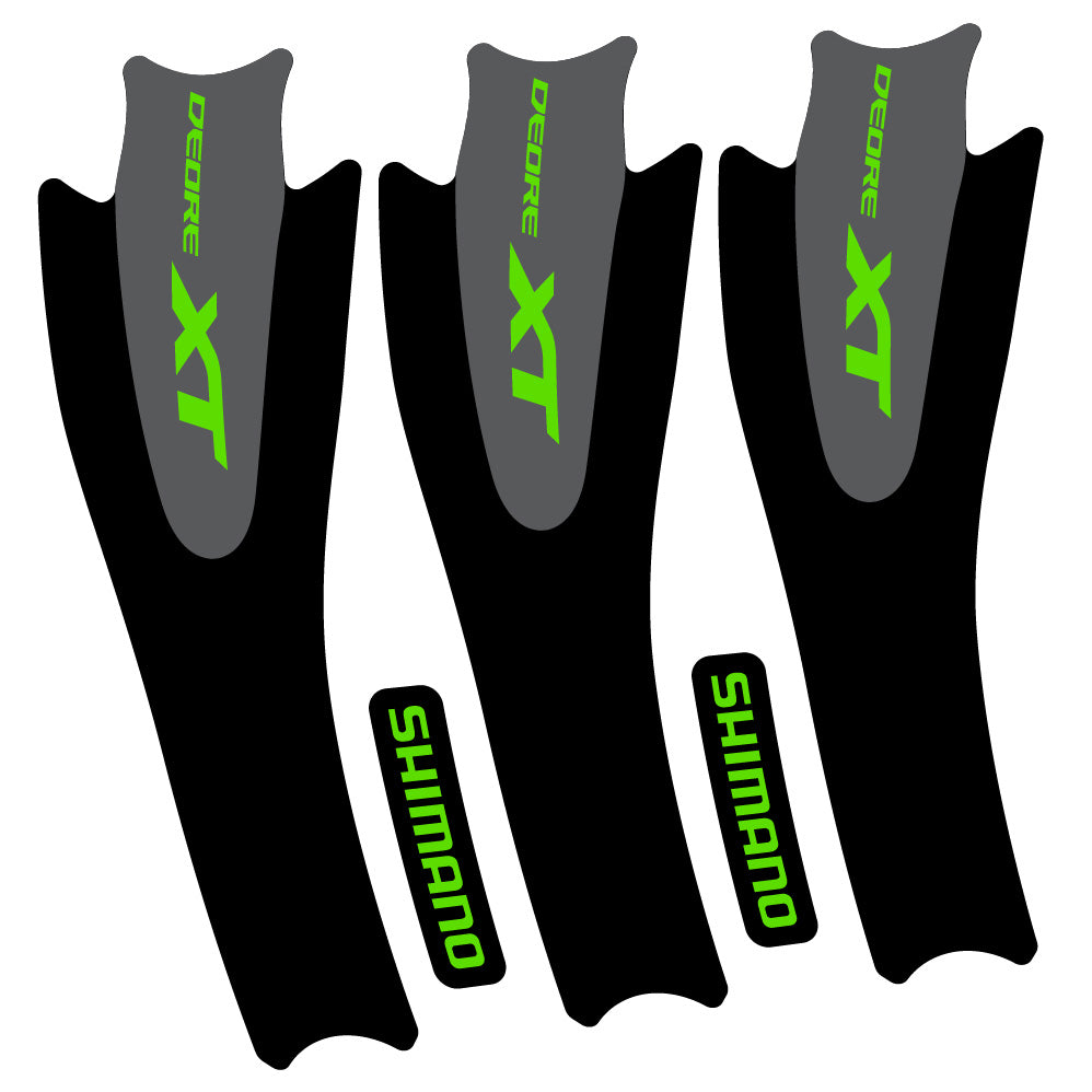 Stickers Shimano XT M8000 compatibles Autocollants pédalier