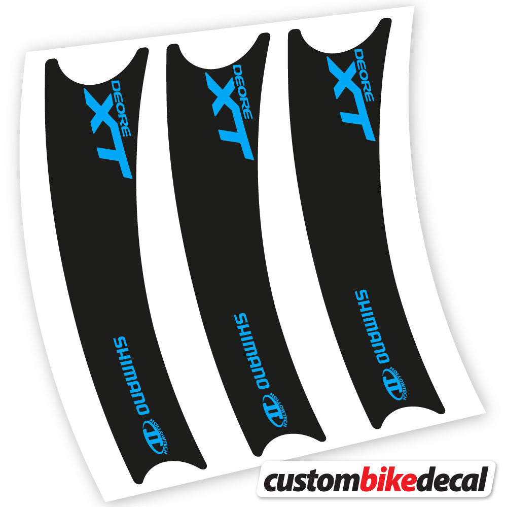 Sky Blue decal for Shimano Deore XT Connecting Rod crankset – bike sticker vinyl