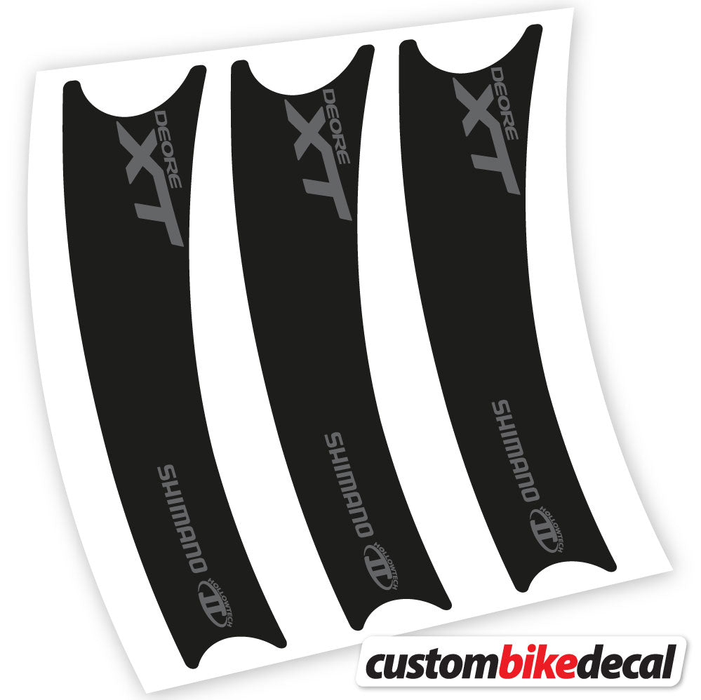 Trafc Grey decal for Shimano Deore XT Connecting Rod crankset – bike sticker vinyl