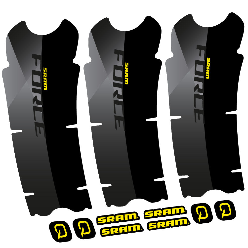 Stickers Sram Force AXS compatibles Autocollants pédalier
