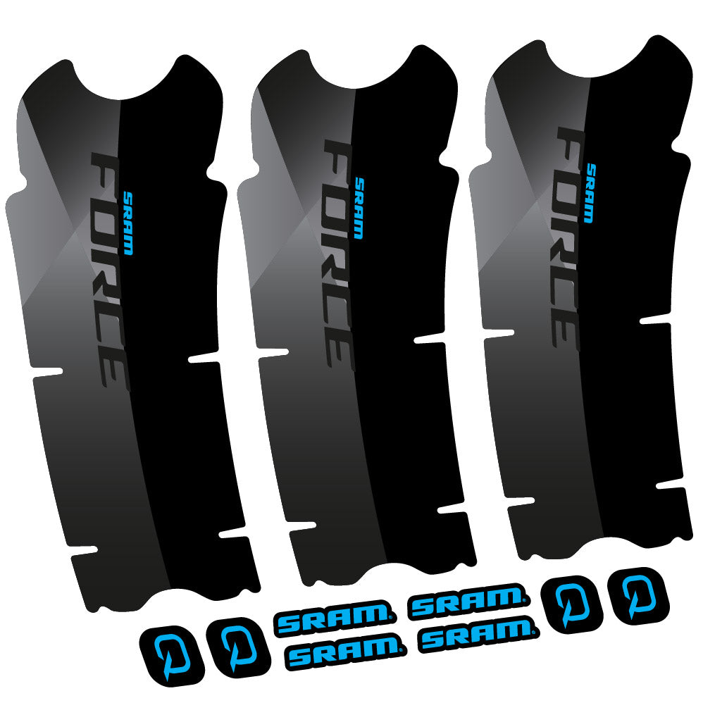 Stickers Sram Force AXS compatibles Autocollants pédalier