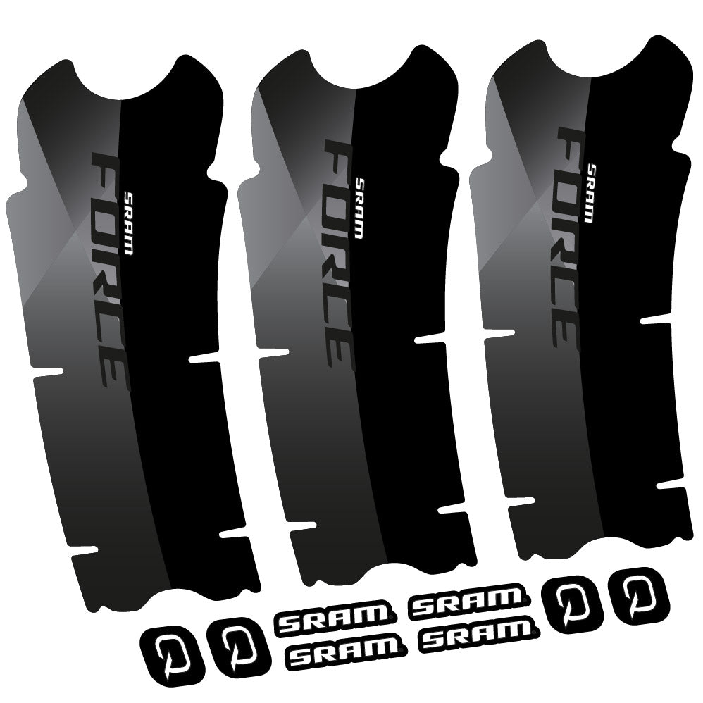 Stickers Sram Force AXS compatibles Autocollants pédalier