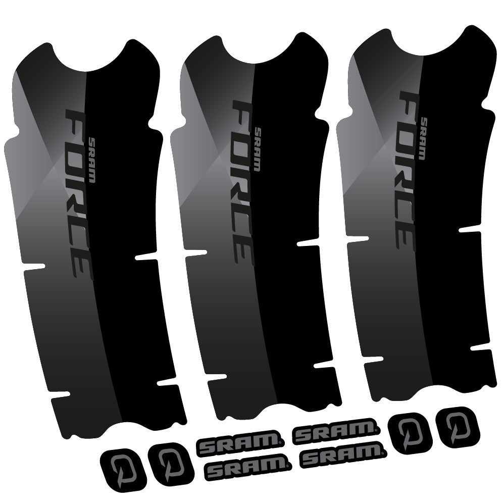 Stickers Sram Force AXS compatibles Autocollants pédalier