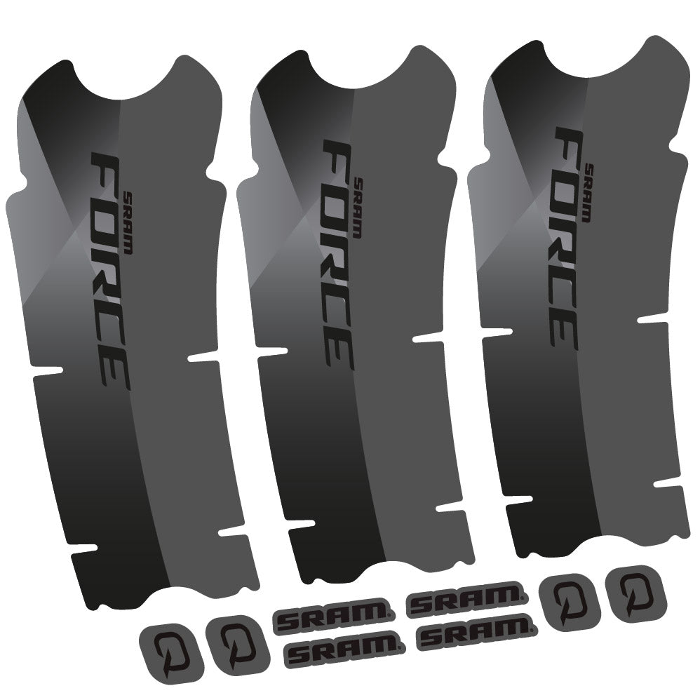 Stickers Sram Force AXS compatibles Autocollants pédalier