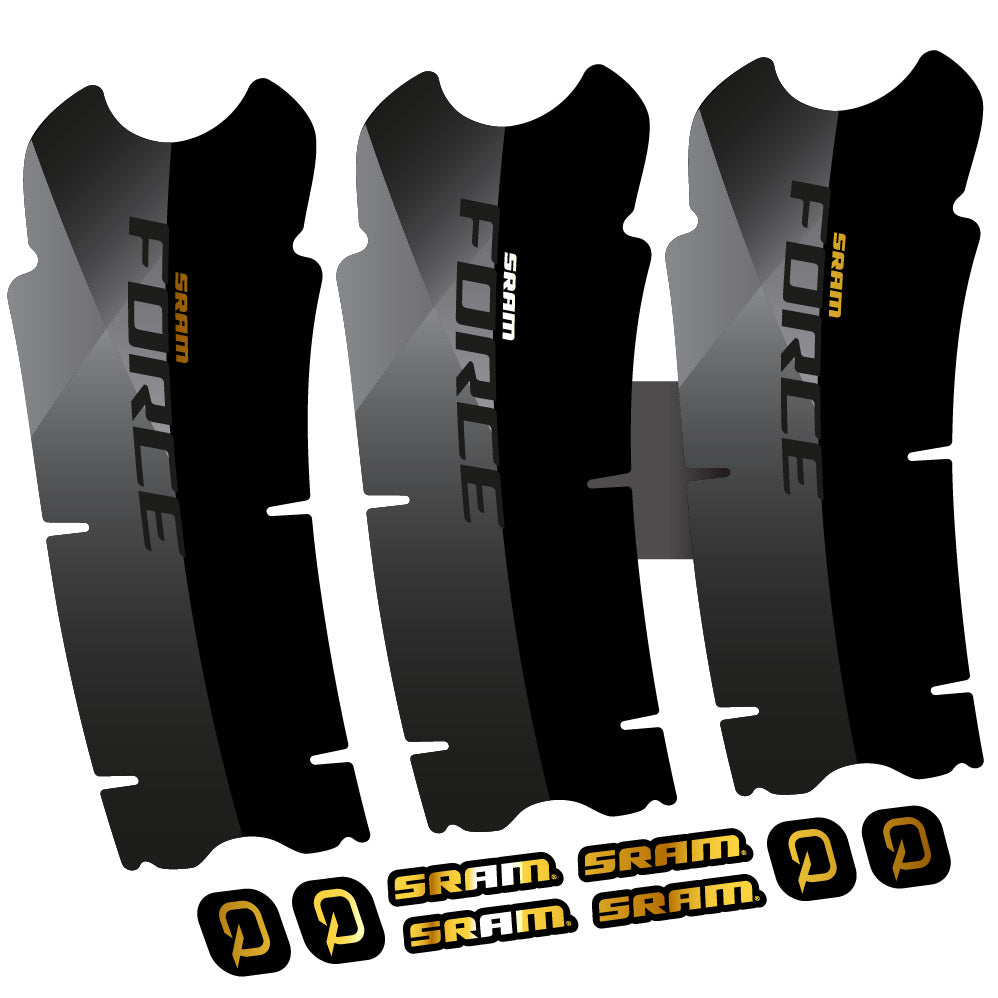 Stickers Sram Force AXS compatibles - Autocollants pédalier vélo
