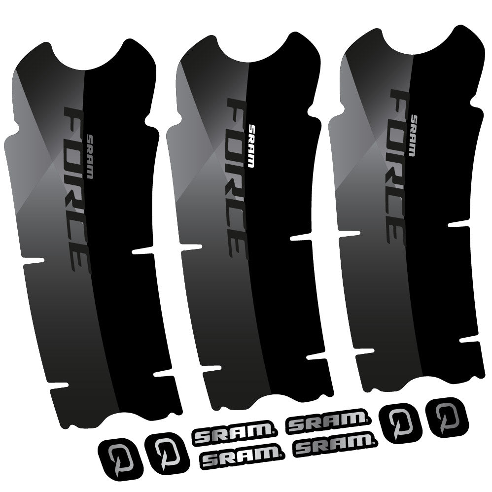 Stickers Sram Force AXS compatibles - Autocollants pédalier vélo